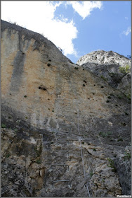 Comienzo de la vía ferrata de Priego