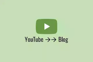 YouTube thumbnail as blog post