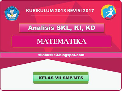   adalah  kriteria mengenai  kualifikasi kemampuan  lulusan  yang mencakup sikap Analisis SKL, KI, KD Matematika Kelas VII SMP/MTS Kurikulum 2013 Revisi 2017