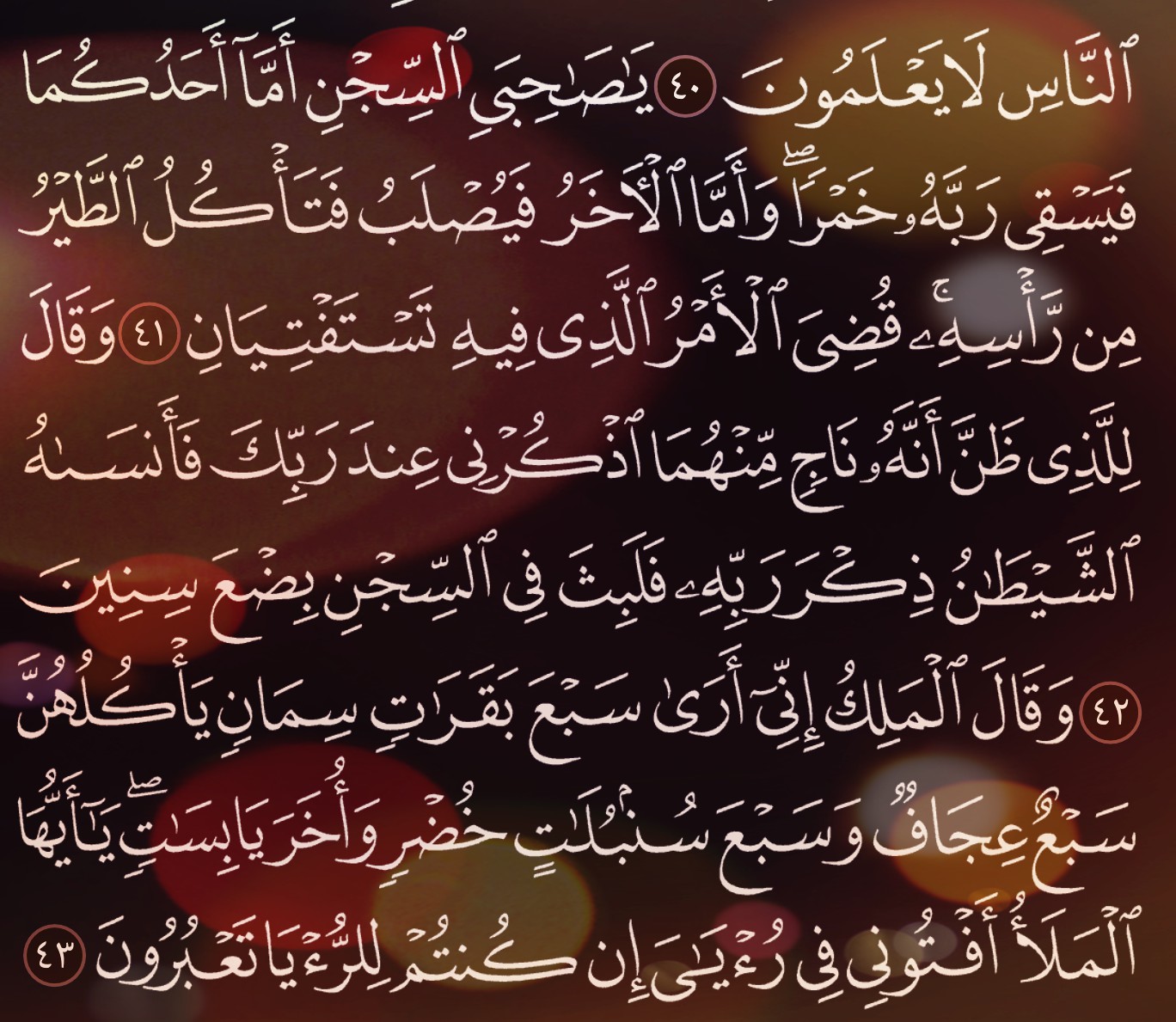 شرح وتفسير, سورة يوسف, Surah Yusuf, من الآية 38, إلى الاية 48,