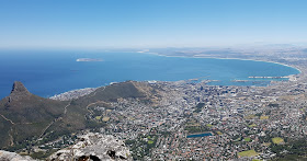 Vista do alto da Table Mountain, Signal Hill, Lion's Head - Cidade do Cabo - África do Sul