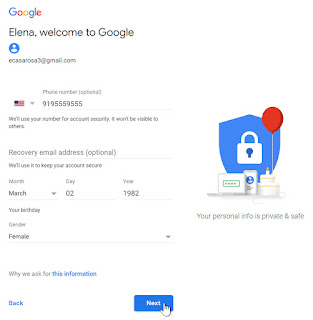 Open gmail account