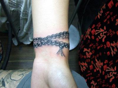 charm bracelet tattoos. Wrist Tattoo Gallery racelet