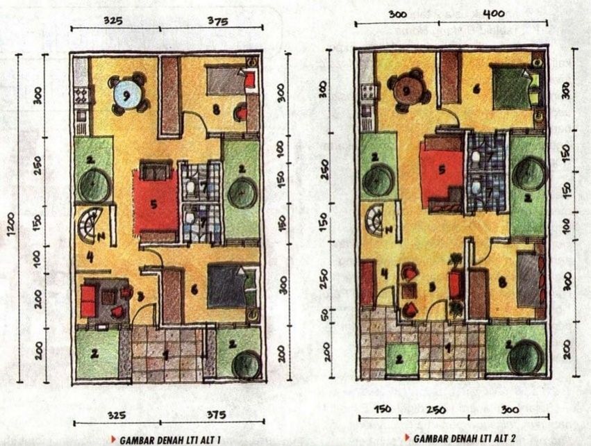 4 Desain Denah Rumah  Hook 2  Lantai  Terlihat Keren  