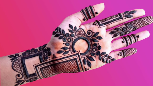 front hand simple Paisley  mehndi design