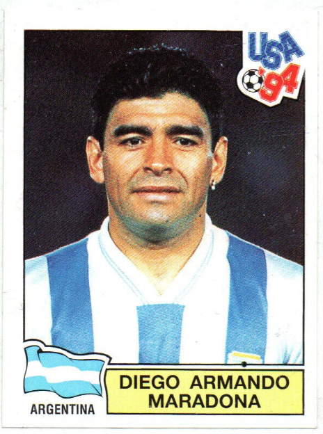 figurina maradona usa 94