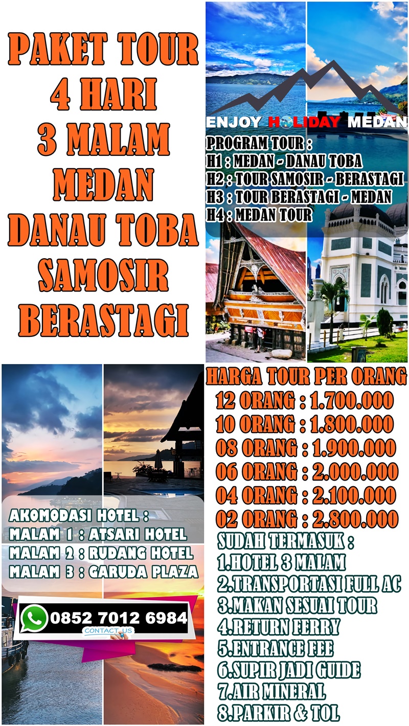 4D3N Holiday Package Medan