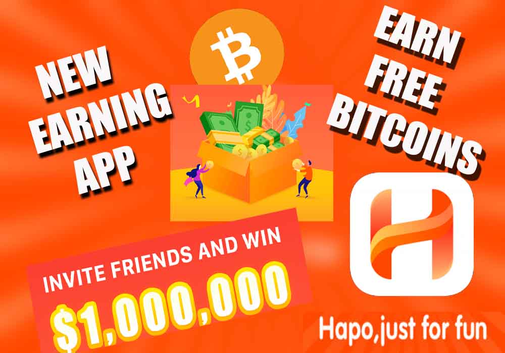 How To Earn M!   oney From Hapo App Earn Free And Unlimited Bitcoin - 