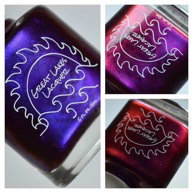 burgundy multichrome nail polish