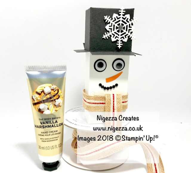 InspireINK Secret Santa Blog Hop Nigezza Creates Snowman Gift Box