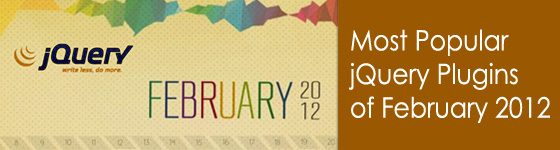 Most Popular jQuery Plugins of February 2012