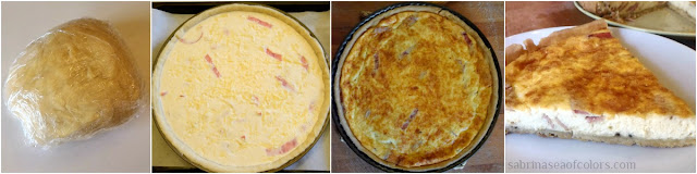 Quiche Lorraine con masa quebrada casera preparación