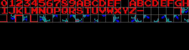 Animation of the construction of the alien armada in Galaxian (1979) using a set of tiles.