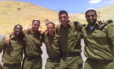 Five uniformed IDF Prep Academy students