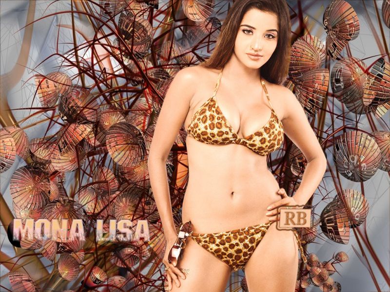 South India Actress Mona Lisa Hot Bikini Wallpapers