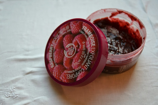 Flashback Summer: Mysterious Prune- The Body Shop raspberry body scrub