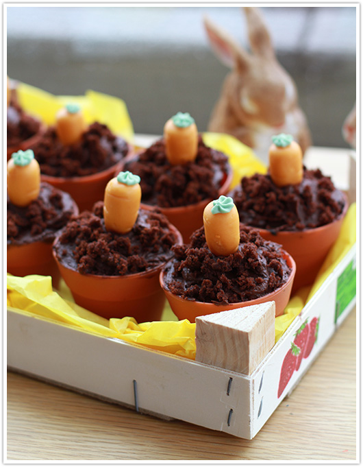 pinterest flower pot ideas Easter Cupcakes in Flower Pot Spring | 530 x 681