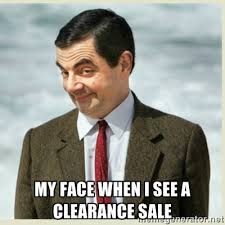 Clearance rack