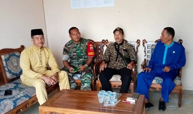 Komsos dengan Panwaslucam Bunguran Tengah, Ini yang Disampaikan Babinsa Edi Sufriadi