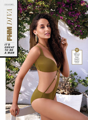 Nora Fatehi in Bikini-FHM Magazine Feb 2017