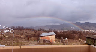 After the rain, a rainbow