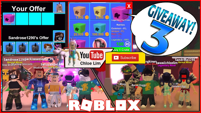Mining Simulator Private Server Shout Out And New Giveaway 3 - roblox hat simulator