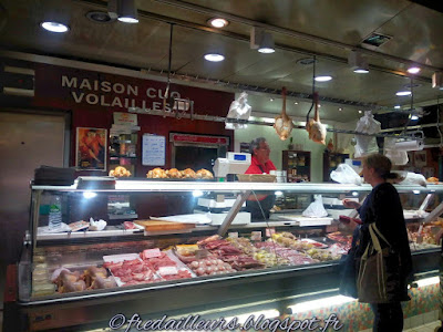 Toulouse, le marché des Carmes : la loge de la maison Cuq