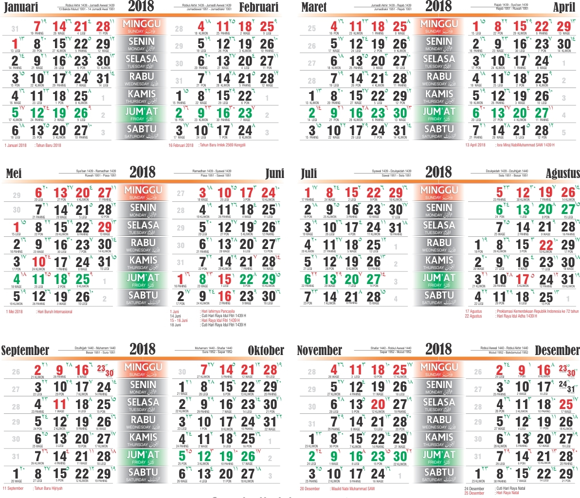  Kalender Hijriyah Masehi Terbaru 2019 WINMAHDI 2019 