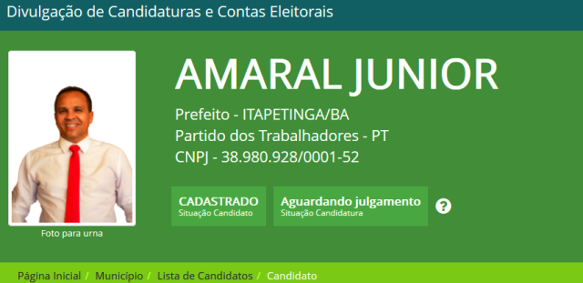 Candidato PT, Amaral Junior