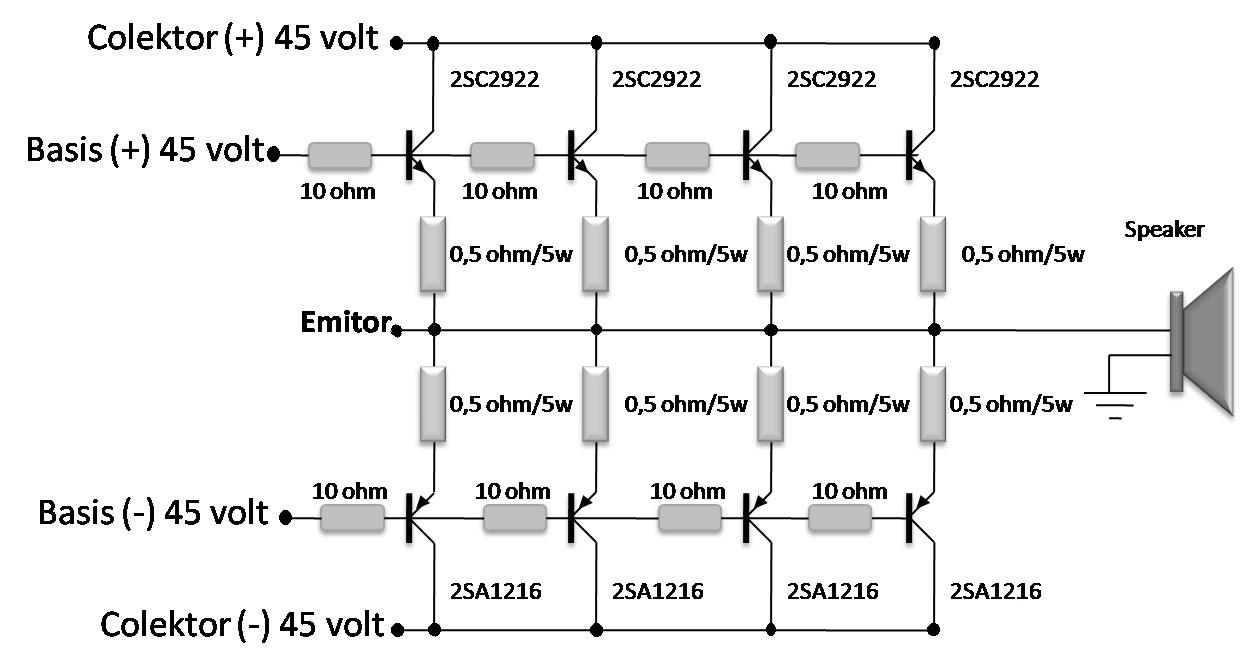 Cara Menambah Transistor Final Power Amplifier - Panassoder