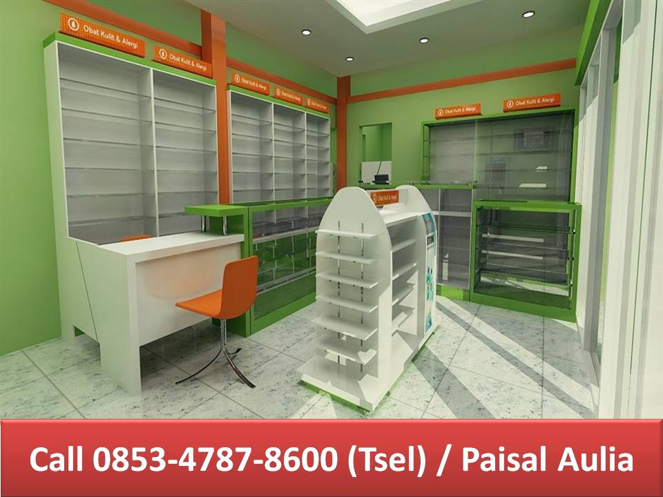 Pembuatan Furniture Apotek Banjarmasin Desain Interior 