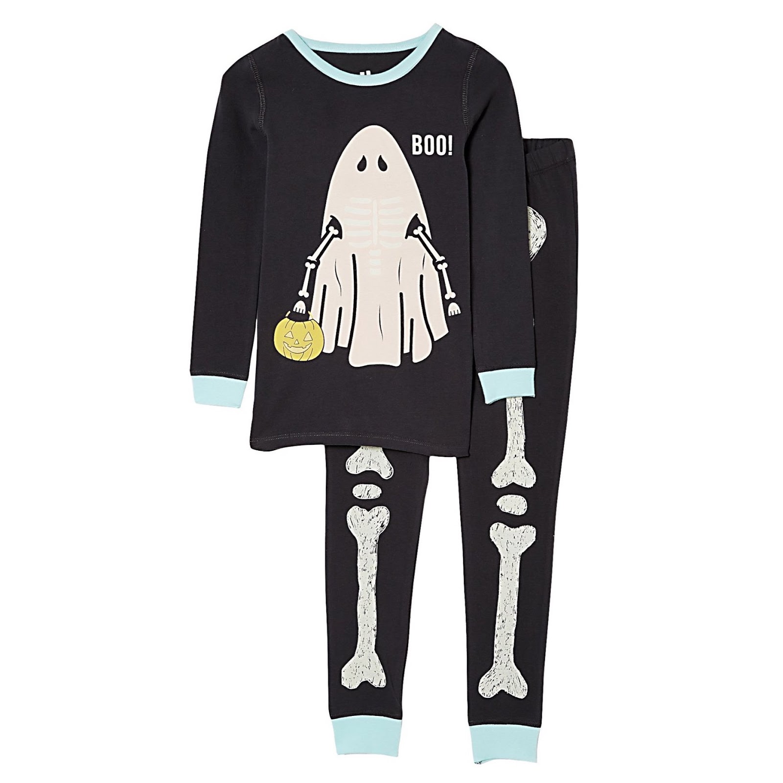 Kids Skeleton Ghost Pajamas from Cotton on Kids