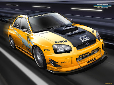 yellow car 3d