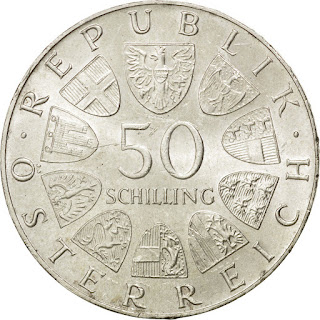 Austria 50 Schilling Silver Coin