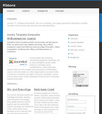 Ribbonz - шаблон для Joomla 1.5