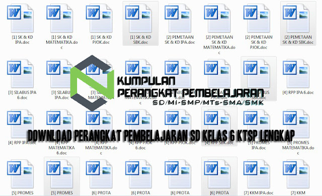 Download Perangkat Pembelajaran SD Kelas 6 KTSP Lengkap