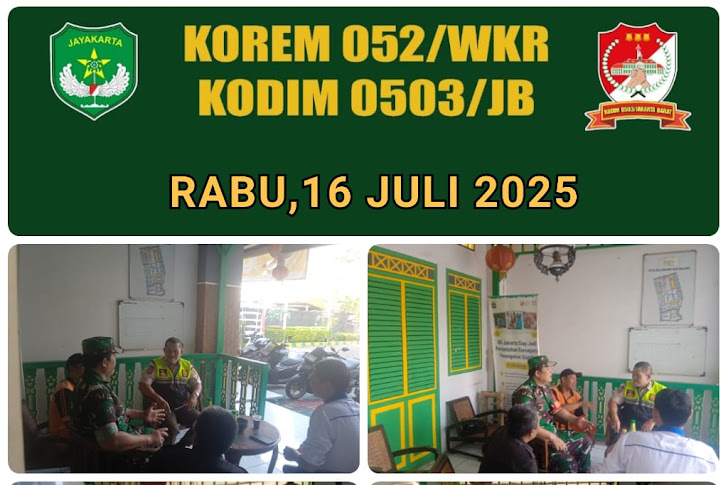 Babinsa Kelurahan Roa Malaka Ajak Warga Waspadai Cuaca Ekstrem dan Jaga Keamanan Lingkungan
