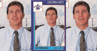 Jay Brazeau 1990 Columbia Mets card