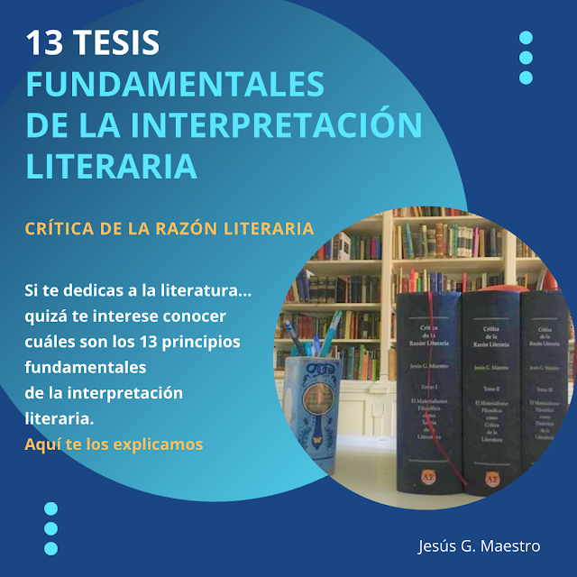 Jesús G. Maestro, Crítica de la razón literaria