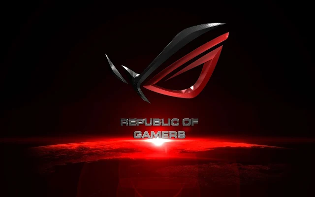 Papel de parede grátis HD Asus Rog Logo Republic of Gamers  para PC, Notebook, iPhone, Android e Tablet.