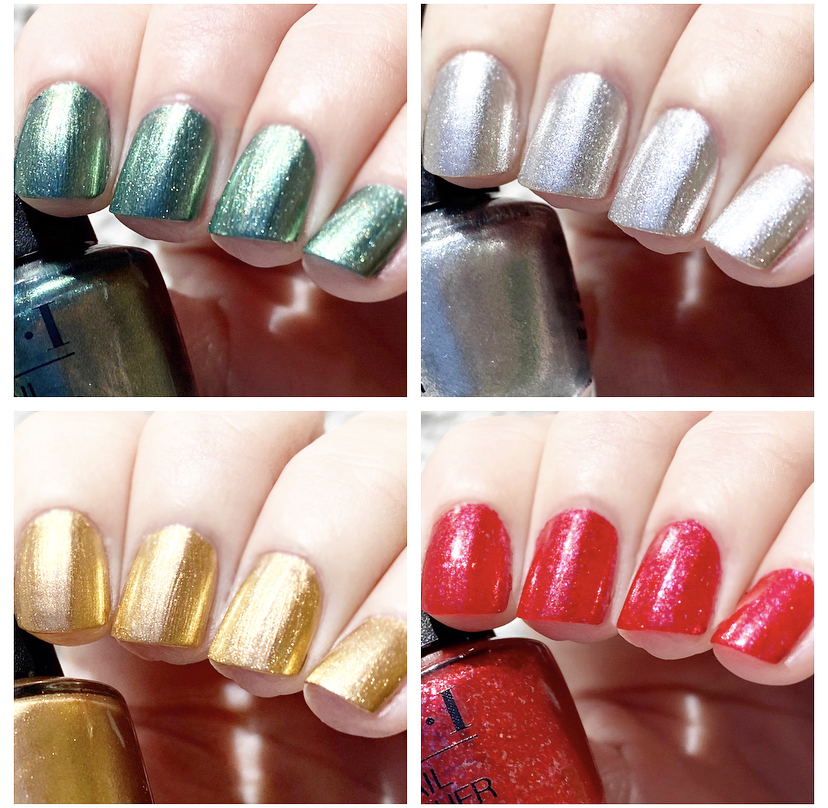 cat & skinny jeans: OPI Holiday '22 Nail Lacquer 4-Piece Mini Cracker Swatches + Review