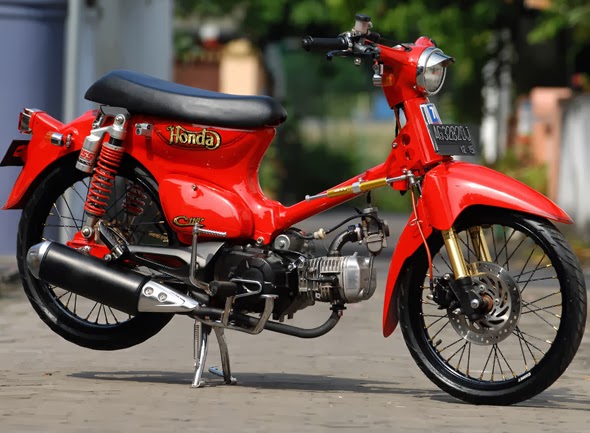 Foto dan Gambar Motor Modifikasi Honda Pitung C70 Paling Keren