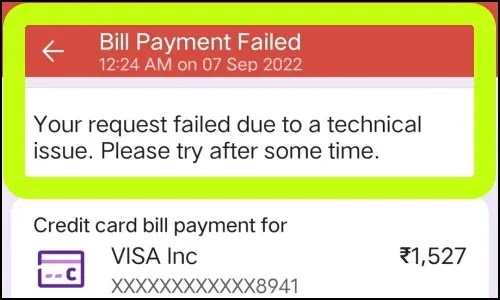 How To Fix Bill Payment Failed Your Request Due To A Technical Issue. Please Try After Some Time Problem Solved on PhonePe