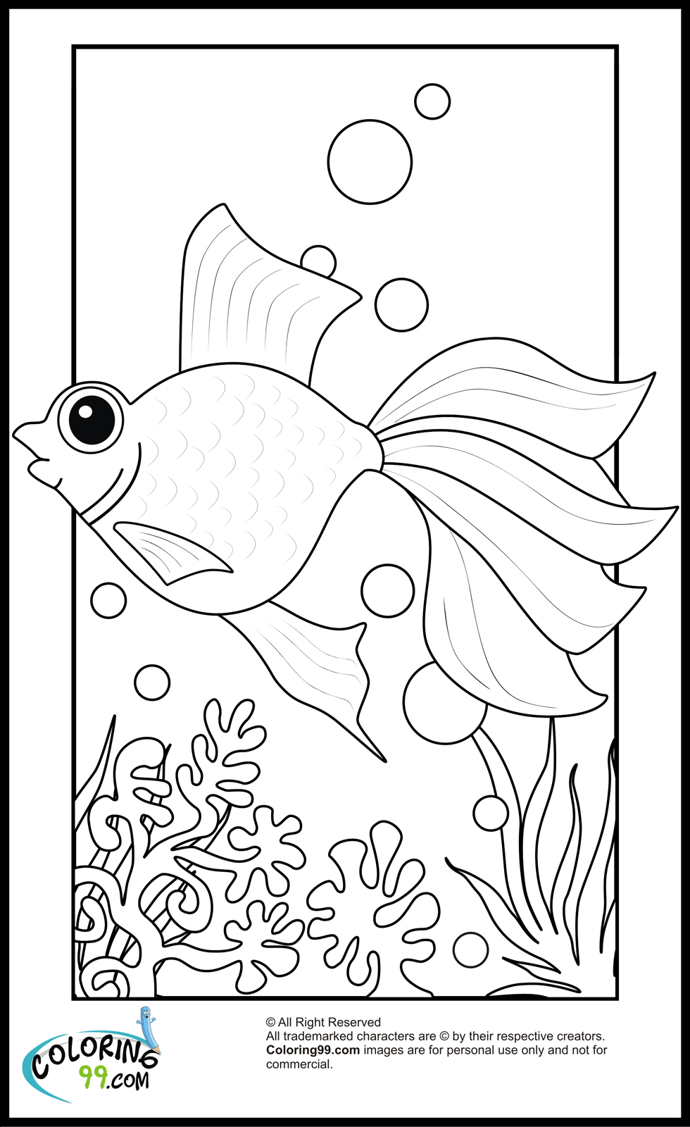 Goldfish Pages Coloring Pages