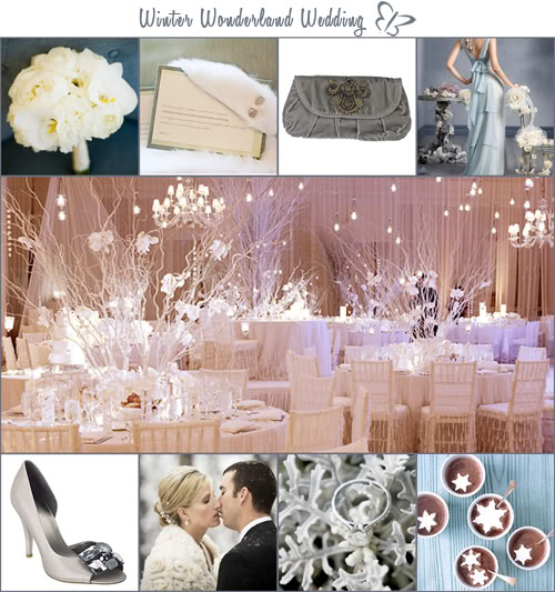 winter wonderland wedding centerpieces