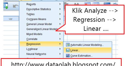 Langkah Mencari Persamaan Regresi Linear Berganda dengan 