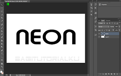 Cara Membuat Neon Text Glow Effect Menggunakan Adobe Photoshop