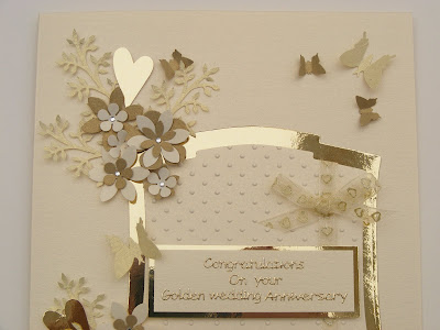 Wedding Anniversary Card on Crafty Love N Hugs  Golden Wedding Anniversary Card   Box