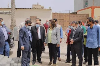 محافظ دمياط تتابع الأعمال الجارية بمشروع تطوير شارع الثورة بمدينة كفر سعد