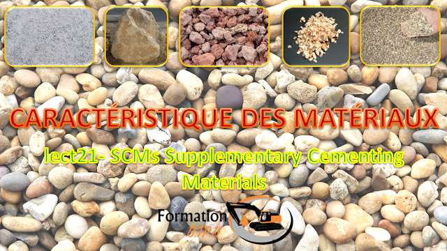 ِِCARACTÉRISTIQUE DES MATÉRIAUX lect21- SCMs Supplementary Cementing Materials